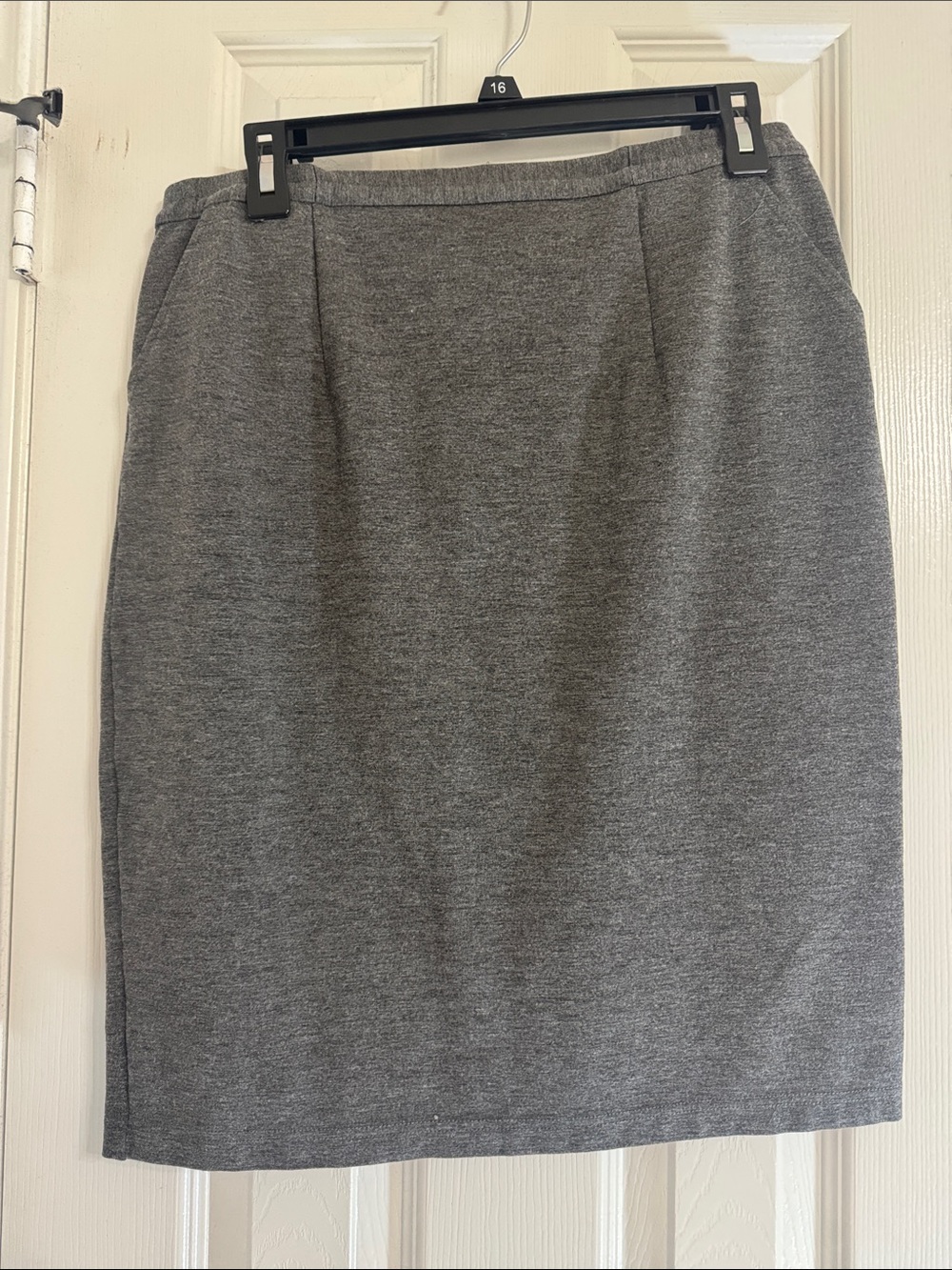 Linea by Louis Dell'Olio Grey Pencil Skirt